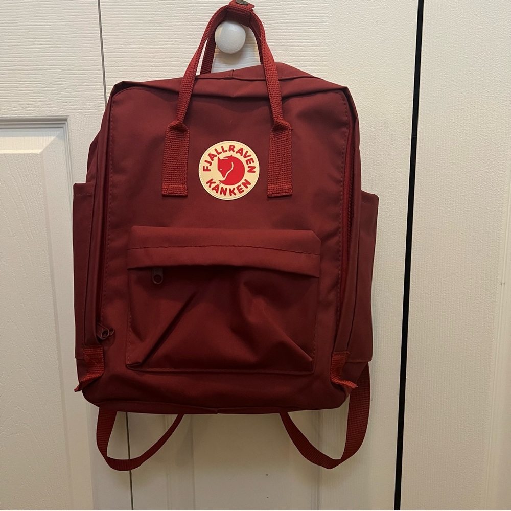 Fjallräven Kånken Ox Red Maroon Classic Vinyl Backpack